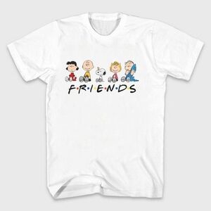 Peanuts Friends White Kids T-Shirt